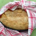 Le " kiou " de Mamie Stéphanie ( tourte aux pommes et crème pâtissière )