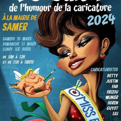 25ème Salon de l'humour et de la caricature 2024 - SAMER Boulogne-sur-Mer, Pas-de-Calais
