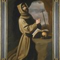 Francisco de Zurbarán (Fuente de Cantos, Badajoz 1598 - 1664 Madrid), Saint Francis at prayer