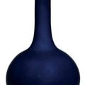 A blue-glazed bottle vase, 18th century