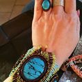 Bague Cabochon turquoise