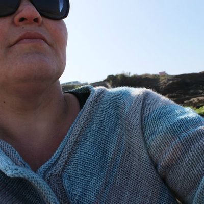 Almonds and stripes Cardigan d'Al-fa