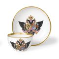 A Cup and Saucer from the Grand Duke Paul Petrovich Service, Imperial Porcelain Manufactory, St. Petersburg, Alexander II