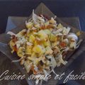 Salade d'endives aux pommes - noix et roquefort