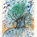 Arbre aux corbeaux - Dessin et Haïku du jour n°89