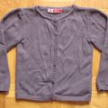 Gilet violet foncé - DPAM - 3 ans/94 cm - 3 euros -