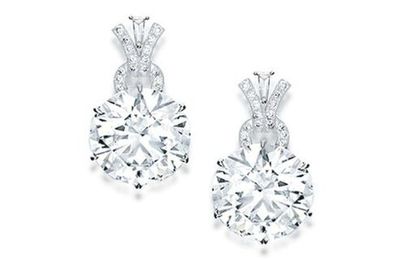 Fine Pair of Diamond Earrings