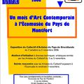le collectif d'artistes à l'écomusée de Montfort/meu (35), du 29 Septembre au 5 Novembre 2006