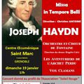 concert choral HAYDN à l'Eglise St Jean Grenoble