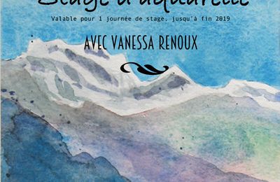 BON cadeau : Stage d'Aquarelle en Haute-Savoie