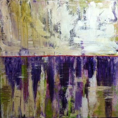 diamant d'eau - 2016 acrylique 80 x 80 cm Travail