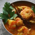 Curry de crevettes au yaourt