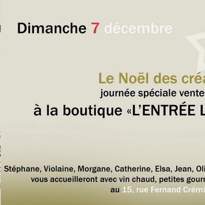 LE NOEL DES CREATEURS DE L'ENTREE LIBRE