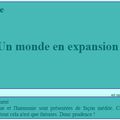 MUSIQUE, UN MONDE EN EXPANSION