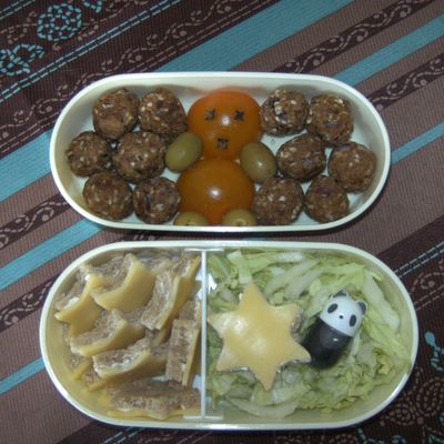 Bento nounours dans les étoiles