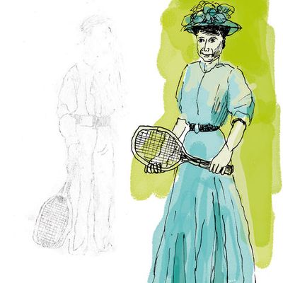 Tenniswoman back to the 30's