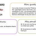 Carnet de bord du 07 au 13 février 2024