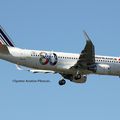Aéroport: Toulouse-Blagnac(TLS-LFBO): Air France: Airbus A320-214(WL): F-HEPG: F-WWIX: MSN:5802. 80ème Anniversaire Air France.