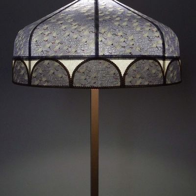 Abat-jour rétro en papier japonais.