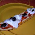 Pizza sur baguette