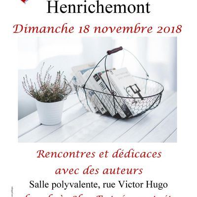 SALON DU LIVRE HENRICHEMONT (18) / Dimanche 18 novembre 2018