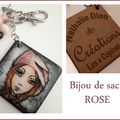 Bijoux de sac "Rose"