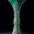 An Archaic Bronze ‘Taotie’ Wine Vessel, Gu, Late Shang Dynasty, 1600-1046 B.C.