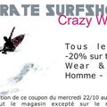 Les "Crazy Wednesdays" chez pirate jusqu'au 3 Décembre!!!