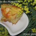 Gâteau aux pommes et fromage frais pour le printemps