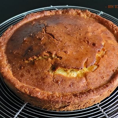 Gâteau moelleux au citron confit avec glaçage