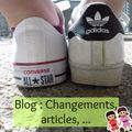 Blog : changements, articles...