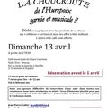 La choucroute de l'Hurepoix, Dimanche 13 avril 2014