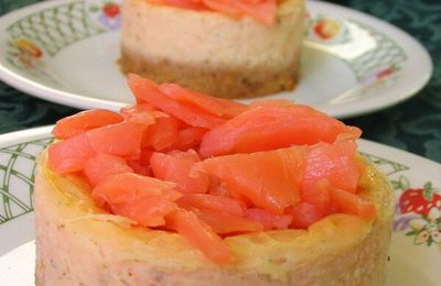 Cheesecake au saumon fumé 