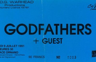 The Godfathers - Mardi 9 Juillet 1991 - Espace Ornano (Paris)