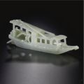 A celadon jade carving of a boat. Qing dynasty, 18th / 19th century