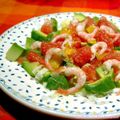 Salade fraîcheur aux crevettes roses, sans blé, sans lait