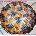 TARTE MYRTILLES CREME AUX NOISETTES ET CITRON 