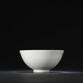 A white-glazed incised 'floral' bowl, Yongle