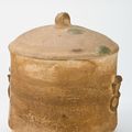 Tripod vessel with lid, Vietnam, Hán Việt period, 2nd-3rd century