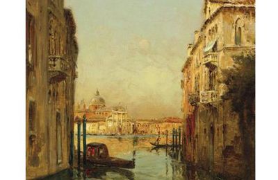 Marc Aldine (1870-1956) The Giudecca Canal, Venice