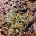 Tarte délicieuse aux champignons