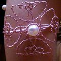 Bracelet de bras celtique en fil de cuivre