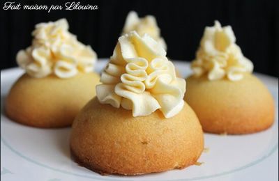 Petits gâteaux citron vert / passion - chantilly lime curd...