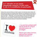 1er décembre : "journée mondiale contre le SIDA"... A Alfortville aussi journée de lutte contre le SIDA !