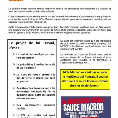 Loi travail, danger grave et imminent pour les salariés et le code du travail