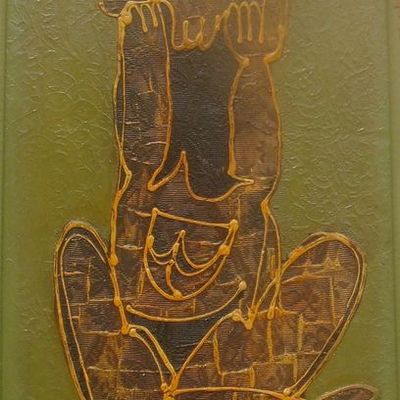 Abderrahmane Zenati: Quatre de me peintures dans la collection particulère de Société générale marocaine de Banques......