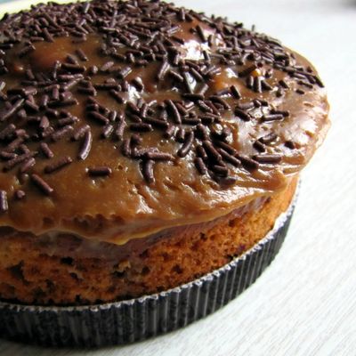 Banana bread Chocolat glaçage au café