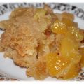 Crumble poires mangue