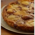 Tarte croustillante aux poires et au chocolat