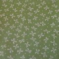 coupon tissu patchwork graphique noeud, vert, blanc, env. 40x50 cm